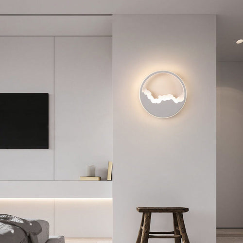 WaveGlow - Oval LED Wall Light with Wave Design