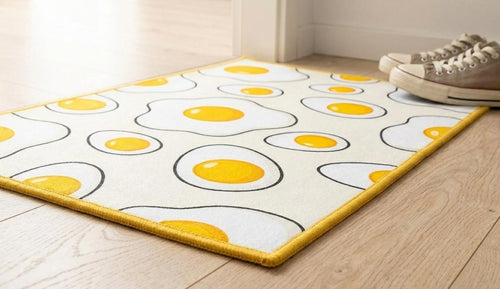 Egg Motif Entry Rug