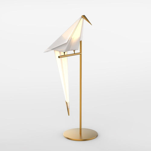 ArtiGlow - Modern Gold Table Lamp with Geometric Pattern