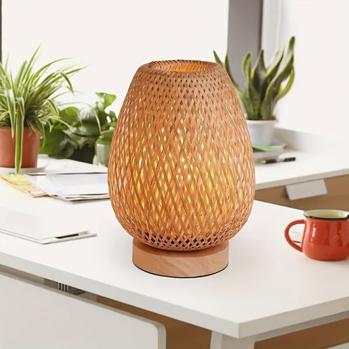 BambooLight - Handmade LED Table Lamp with USB Connection