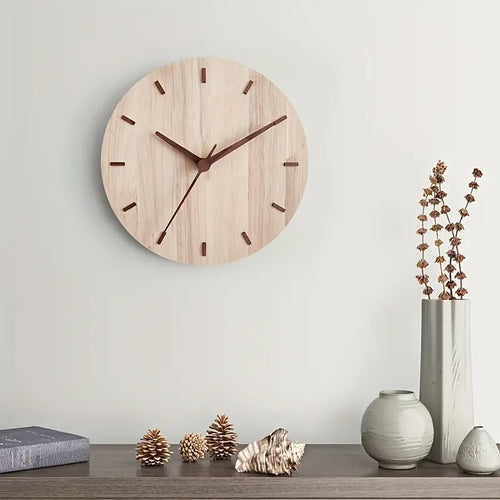 Stylish Walnut Wood Wall Clock