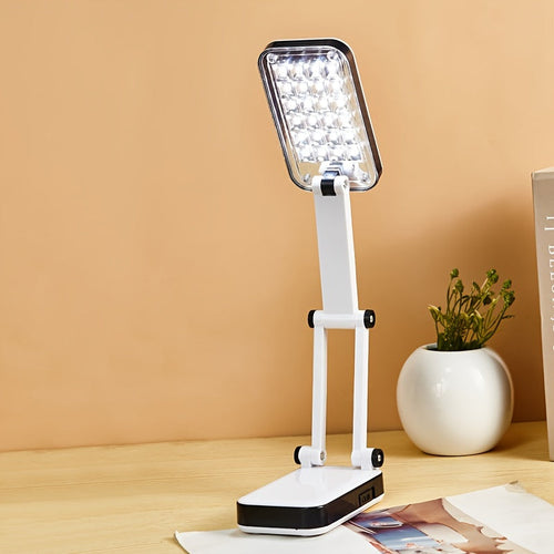 BrightFlex - Eye-Protective LED Table Lamp with Foldable Swing Arm, Battery and USB Dual Power