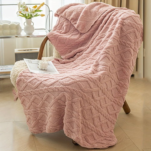 Lamb Fleece Blanket – Soft Warm Multi-Purpose Flannel Blanket for Bed, Sofa & Travel