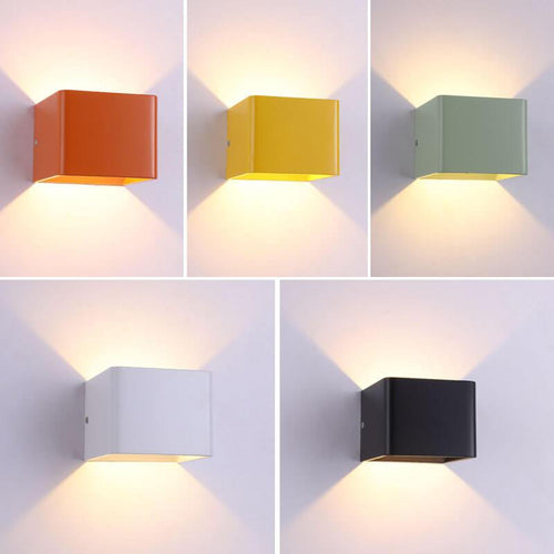 LED Mini Square Aluminum Wall Lamp