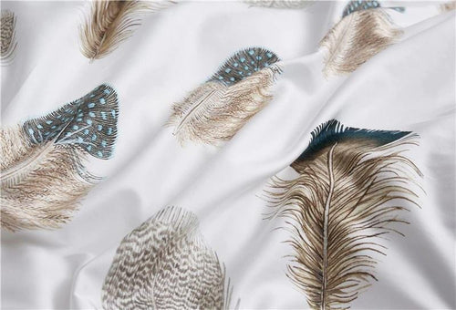 Feathers Duvet Cover Set – Egyptian Cotton