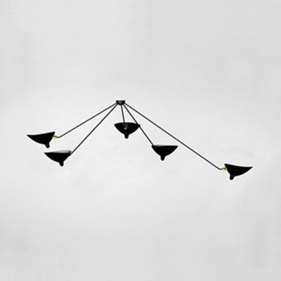 Modern Black Pendant Light with Duck Beak Shape - 2/3/5 Lights