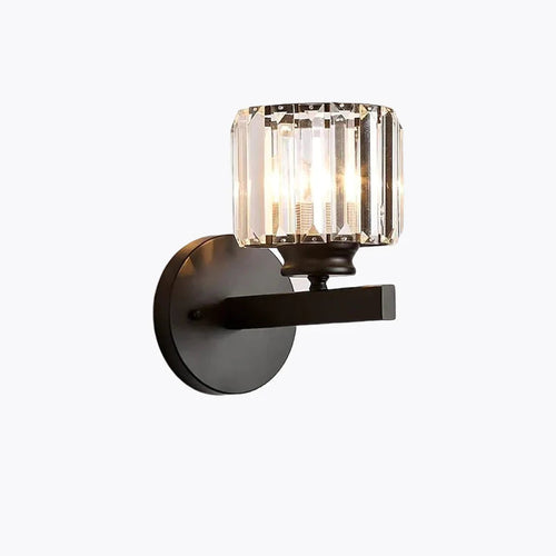 Herbert Modern LED Wall Light - Indoor - Black - Bedroom - Crystal/Metal