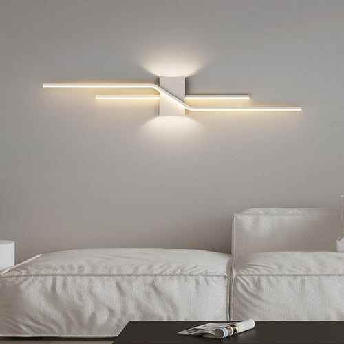 Alana Modern LED Wall Light - Black and White Living Room Bedroom