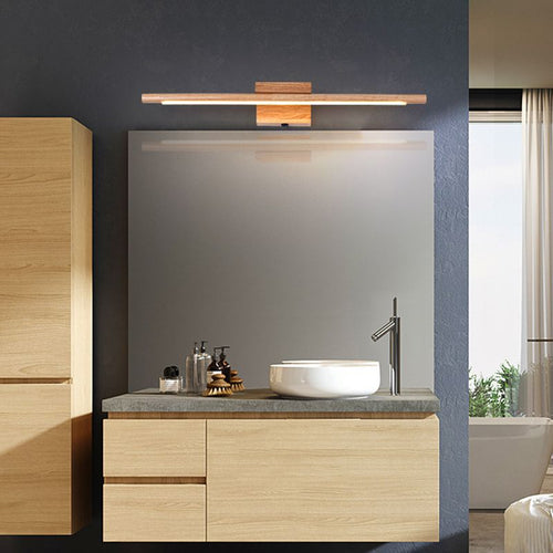 Ozawa Modern Linear LED Wall Light - Indoor, Bathroom, Acrylic Wood