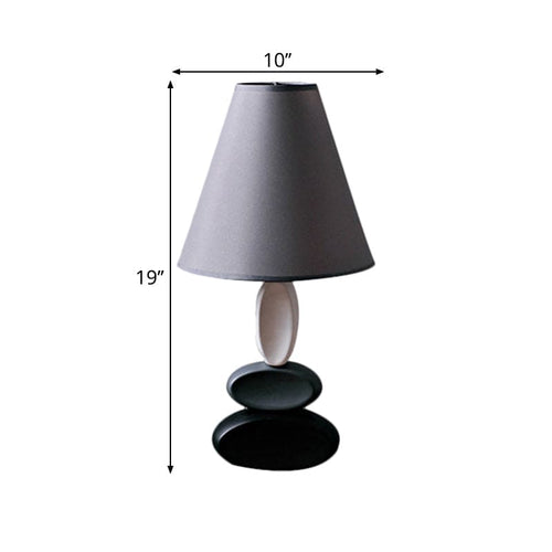 ShineStyle - Modern Design Table Lamp with Conical Fabric Shade