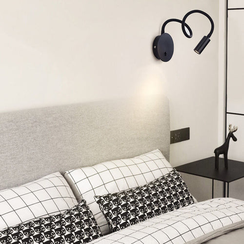 FlexiGlow - Adjustable LED Wall Light with 360-Degree Rotation