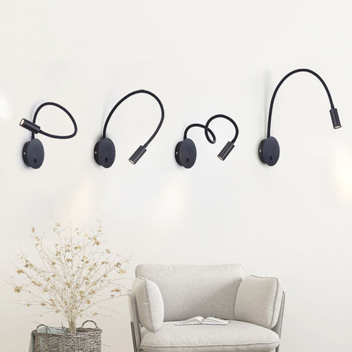 Minimalist 1-Light LED Wall Light with 360-Degree Adjustability