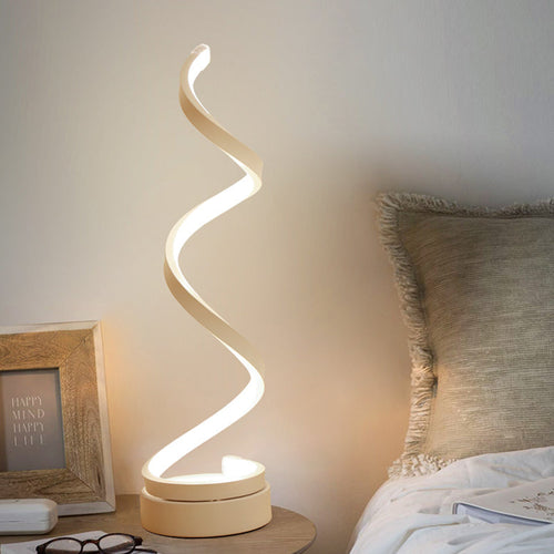 GloBulb - Modern Table Lamp with LED Spiral Design