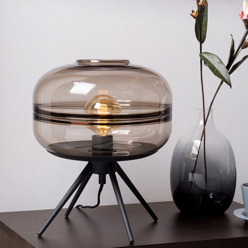 GlassLuxe – Modern Four-Legged Table Lamp with Stylish Design