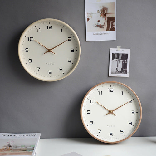 Minimalist Analogue Wooden Wall Clock for Home