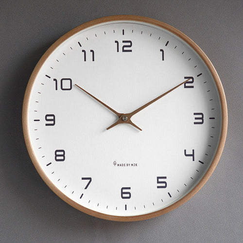 Minimalist Analogue Wooden Wall Clock for Home