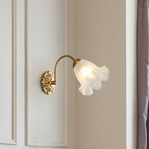 French Living Room Retro Glass Wall Lamps
