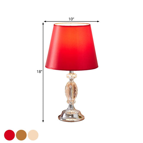 LuxLight - Design Table Lamp with Tapered Shape and Faceted Glass Blocks