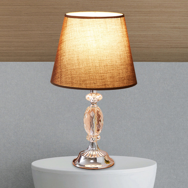 LuxLight - Design Table Lamp with Tapered Shape and Faceted Glass Blocks