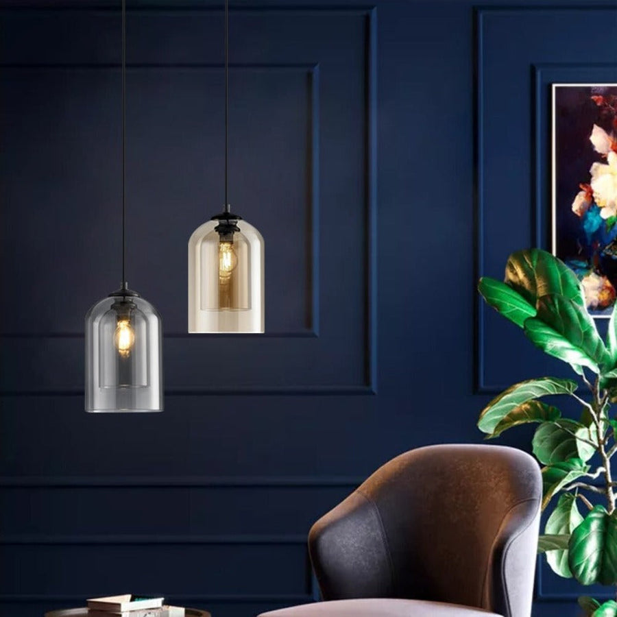 Modern Minimalist Glass Pendant Light