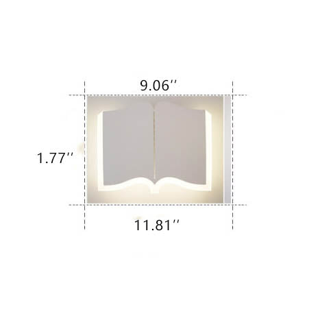 LightHaus - Book-Shaped LED Wall Light in Iron