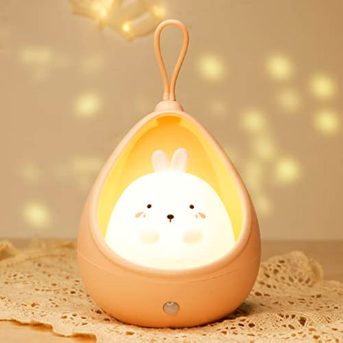 BunnyGlow - USB Rechargeable Animal Night Light with Motion Sensor