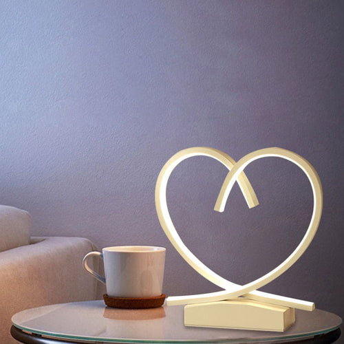 HeartWood - Wooden Bedside Table with Heart-Shaped Detail