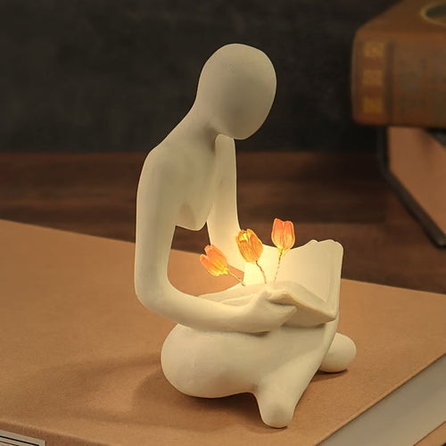 ArtTulip - Abstract Tulip Night Light Made from Art Resin