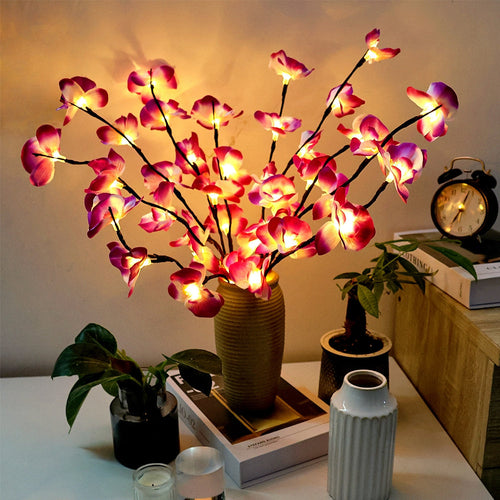 OrchidGlow - Phalaenopsis Orchid with 20 LEDs for Indoor Decoration