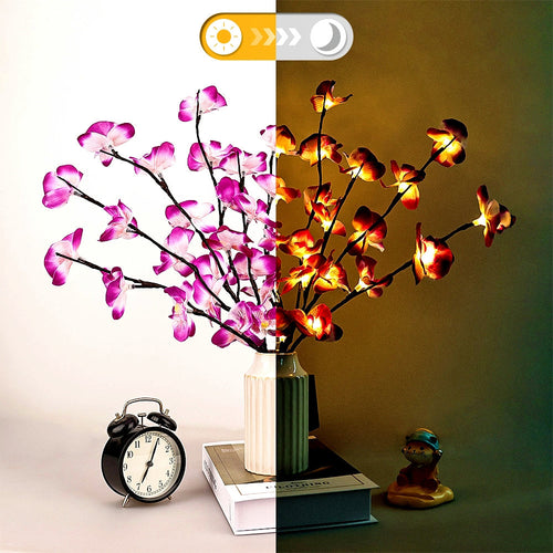OrchidGlow - Phalaenopsis Orchid with 20 LEDs for Indoor Decoration