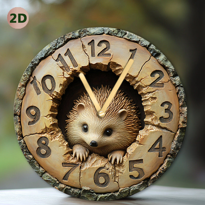 HedgeTime – Silent Decorative Hedgehog Wall Clock (20 cm)