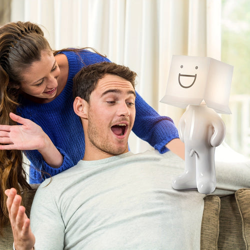 CartoonGlow - USB-Powered Cartoon Table Lamp with LED Light and Push Button Control