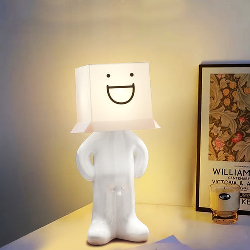CartoonGlow - USB-Powered Cartoon Table Lamp with LED Light and Push Button Control