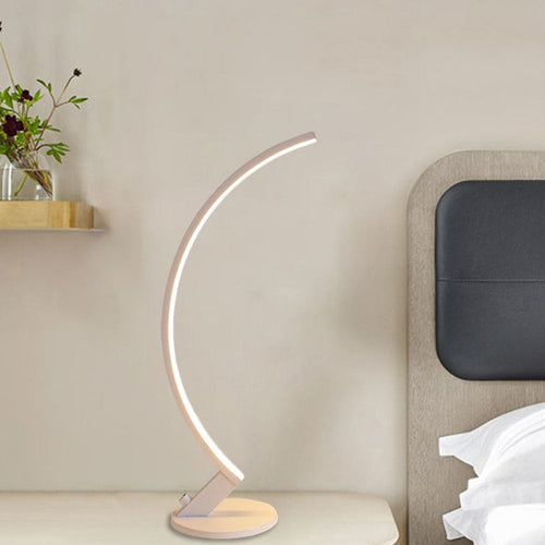 Luminoso - Illuminate Your Space with the Stylish Arc Metal Modern Table Lamp by Luminoso