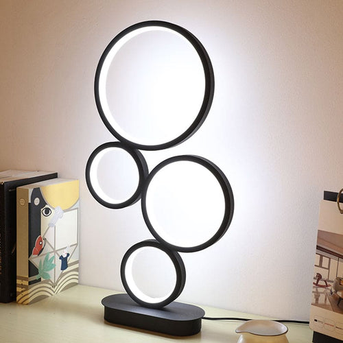 NinaLight - Stacked Table Lamp with Circular Base