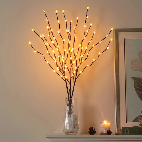 TwinkleBranch - 20 LED Branch Lights, Battery-Powered, Decorative Lighting