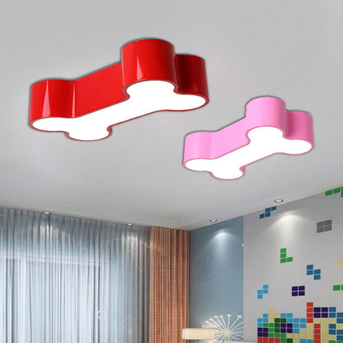 PawLight - Cartoon Dog Bone LED Ceiling Light in Metal for Children