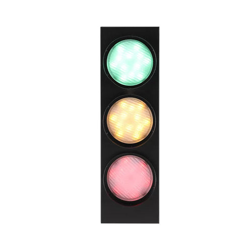 TrafficLight - Modern Traffic Light-Shaped Wall Light with 3 Lights in Black for Hallway