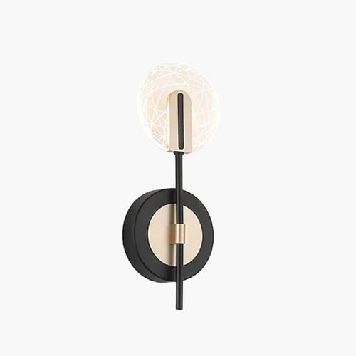 Valentina Modern LED Wall Light - Indoor, Black/White, Bedroom/Living Room