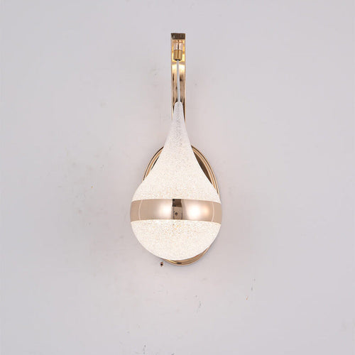 Minimalist Droplet-Shaped LED Wall Light with 1 Light