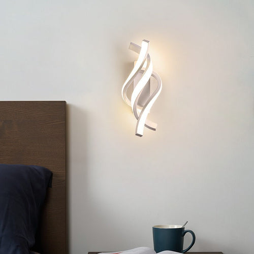 Modern Minimalist Spiral LED Wall Light with 1 Light