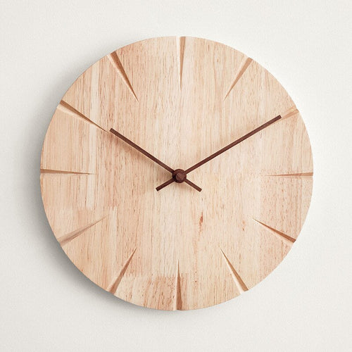 ElegantWood – Hand-Carved Wooden Wall Clock