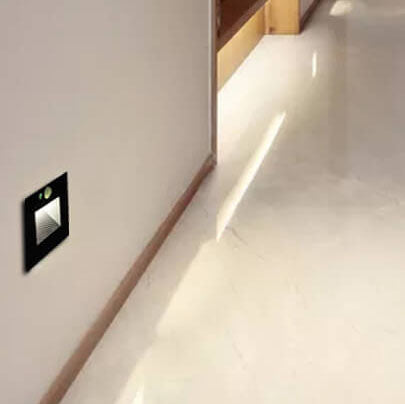 Minimalist LED Wall Light for Recessed Mounting