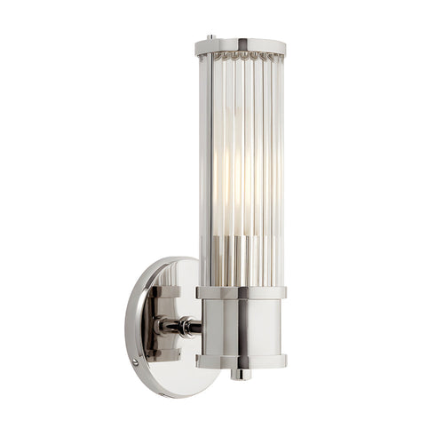 1/2-Light Modern Wall Lamp with Cylindrical Glass