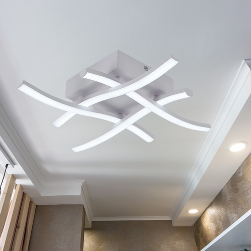 BrightEase LED Ceiling Light - Modern Design, Dimmable, 24W, Three-Color Light