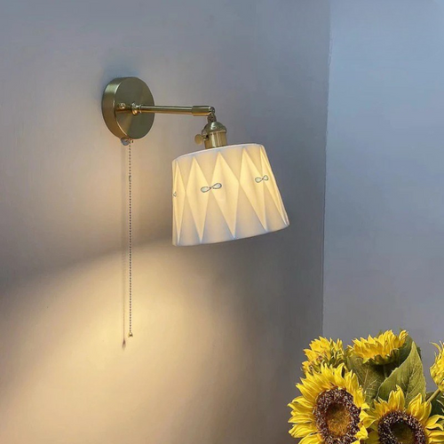 ZenGlow - Japanese Retro Wall Lamp with Pull Switch