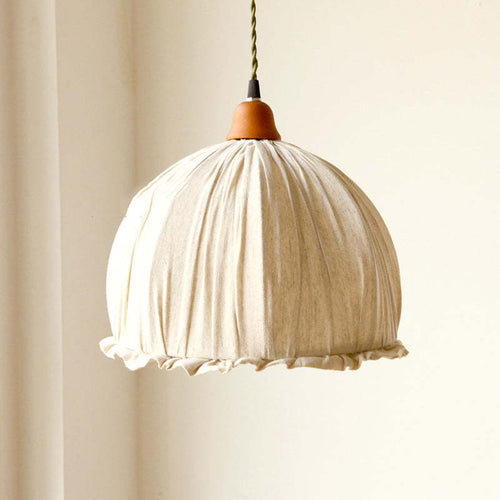 EcoLume - Scandinavian LED Pendant Light in Fabric Beige