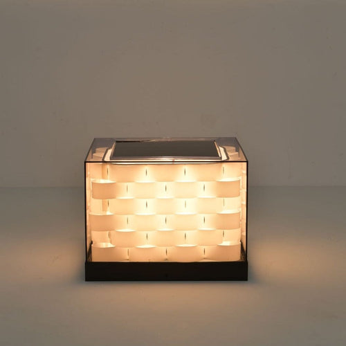 Cubed Weave Outdoor Solar Light