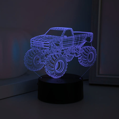 TruckLight - Modern 3D Monster Truck LED Night Light