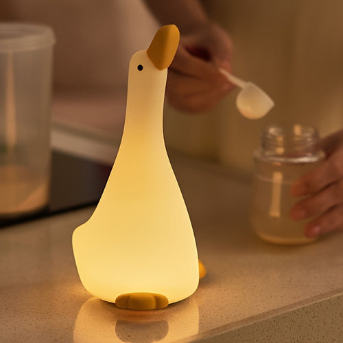 DreamDuck - Silicone Night Light with USB Rechargeable Touch Sensor and 3 Brightness Levels